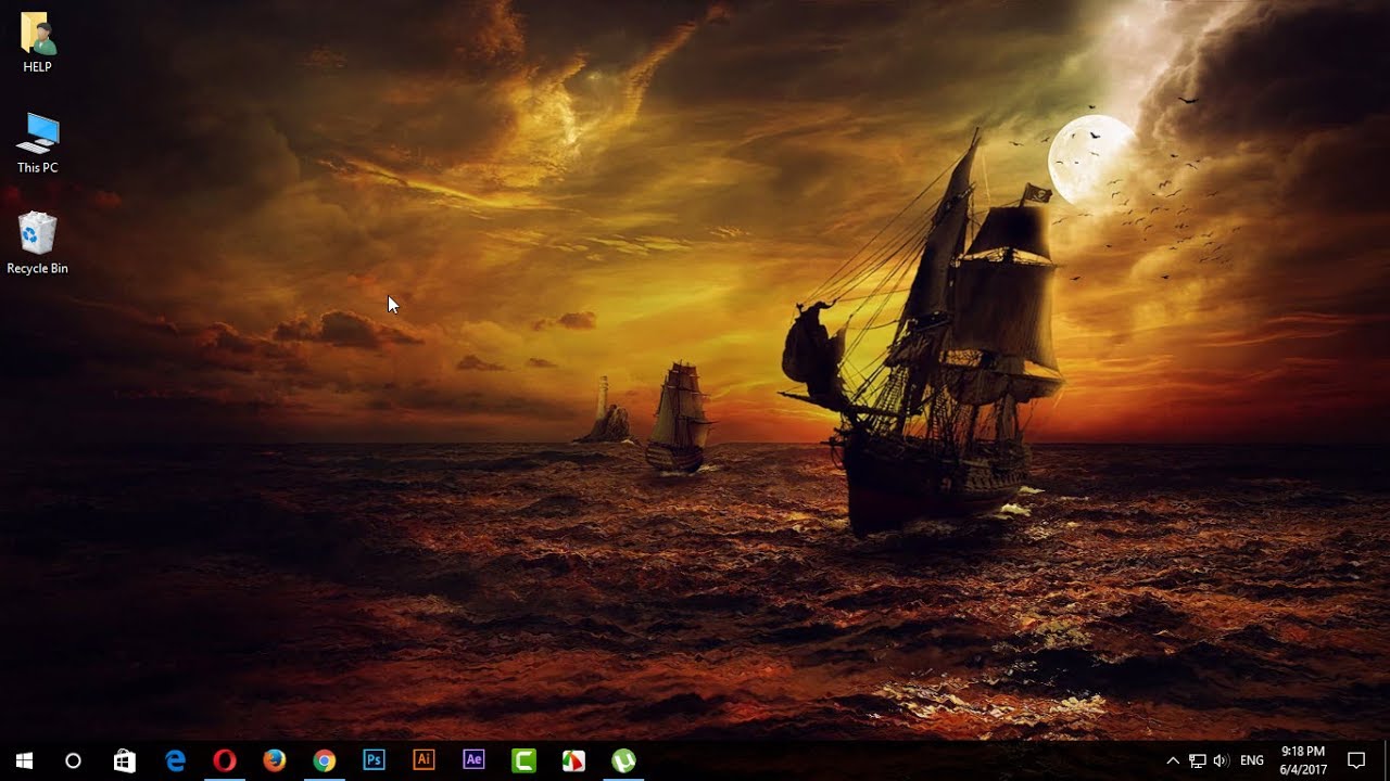 windows active desktop background